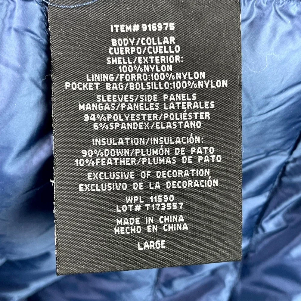 32 Degrees Heat Puffer Jacket Mens Large Hybrid Quilted Full Zip Grunge Gorpcore